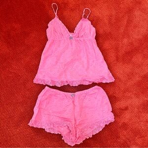 Victoria’s Secret pink nightie set, size medium